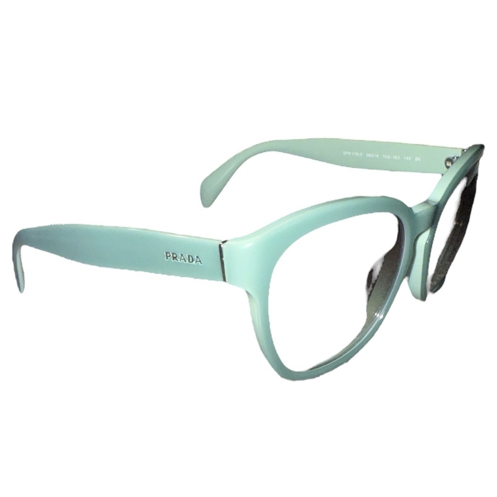 Prada SPR 17R-F Cat Eye Eyeglasses – Mint Green TKQ-1EO – 56mm